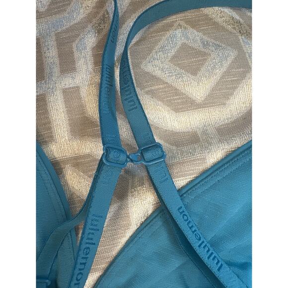 Lululemon License to Train Triangle Bra A/B Marlin Blue 6 Athletic Sports Yoga - Picture 5 of 8